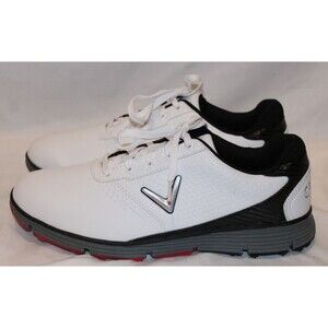 Callaway Balboa Sport‎ Men's Spikeless Golf Shoes WHITE BLACK SZ 9